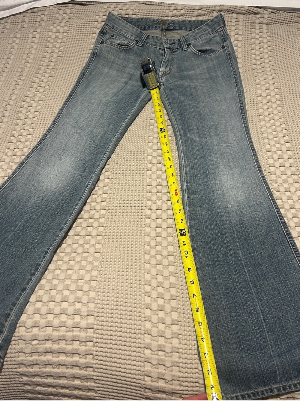 7 For All Mankind Light Blue Flare Jeans